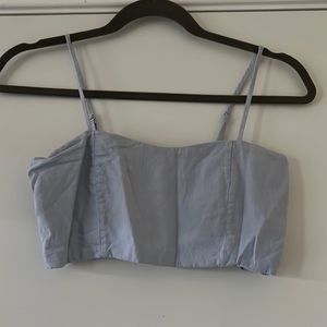 J Galt from Brandy Melville  Baby Blue Crop Top